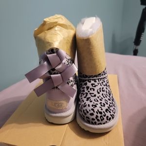 Toddle Girl's Leopard print Ugg Boots